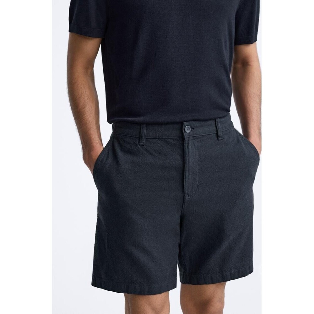 Zara Mens Cotton Linen Shorts - Size L